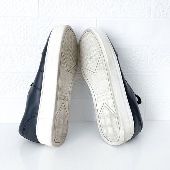 Aldo Womens Lace Up Plaid Casual Sneaker Shoes Black 37.5 - Picture 8 of 8